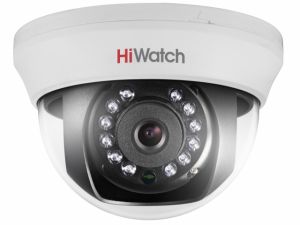 Купольная уличная HD-TVI видеокамера HiWatch DS-T201 с ИК-подсветкой